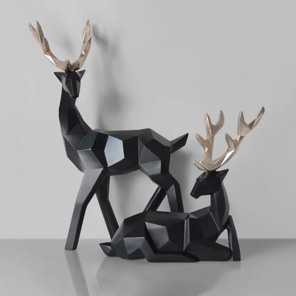 Elk Geometric Statues