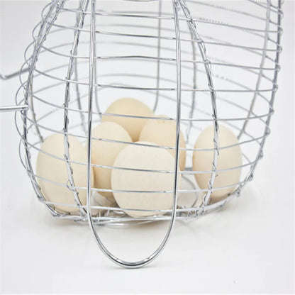 Hen-shaped Wire Egg Basket