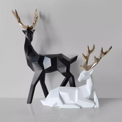 Elk Geometric Statues