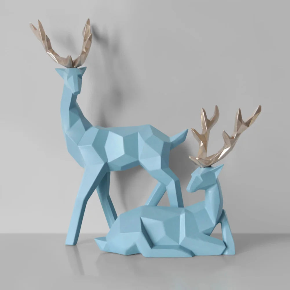 Elk Geometric Statues