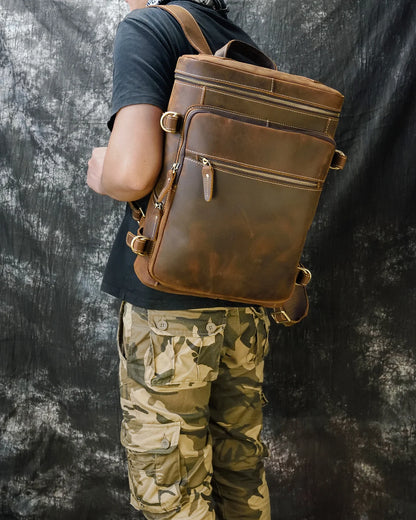 Vintage Leather Rucksack