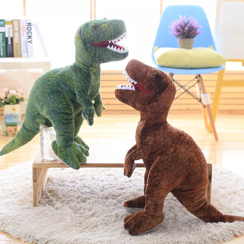 T-Rex & Stego Stuffed Animals