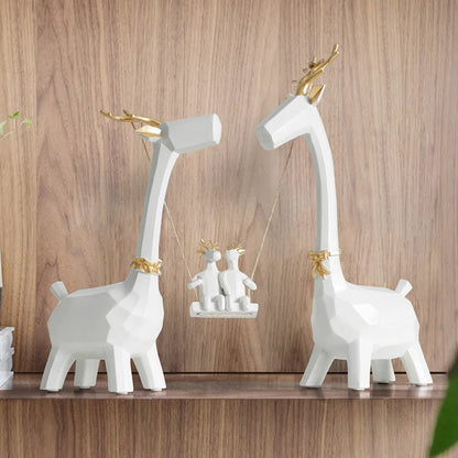 Handmade Nordic Stag Figurines