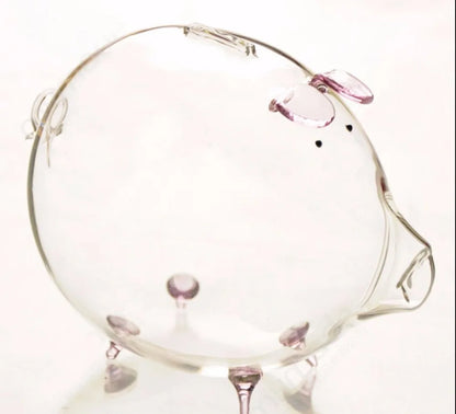 Modern Glass Piggy Pank