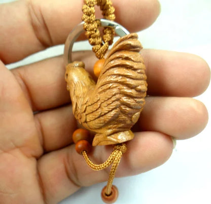 Mahogany Chicken Keychain