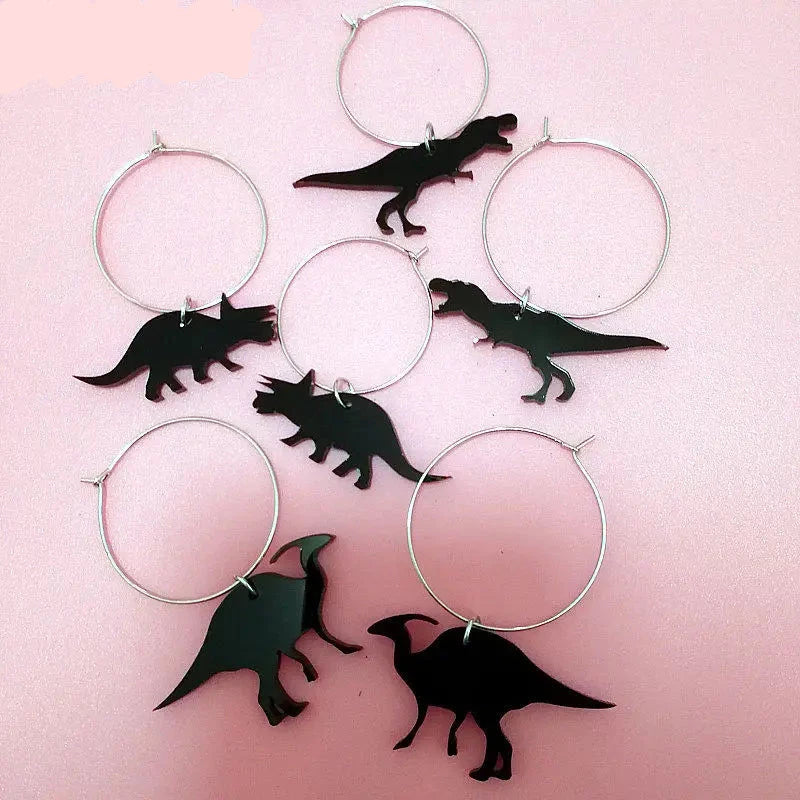 Dinosaur Hoop Earings