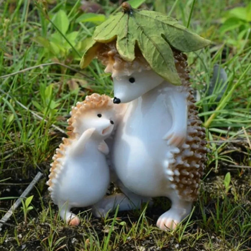 Hedgehog Garden Statues