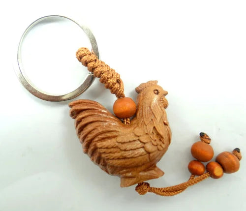 Mahogany Chicken Keychain