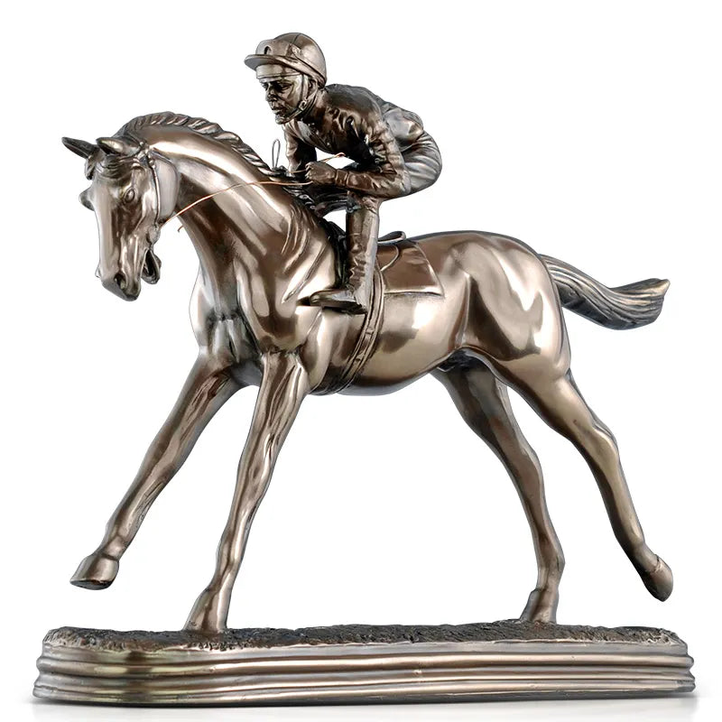 Handmade Jockey Sculpture