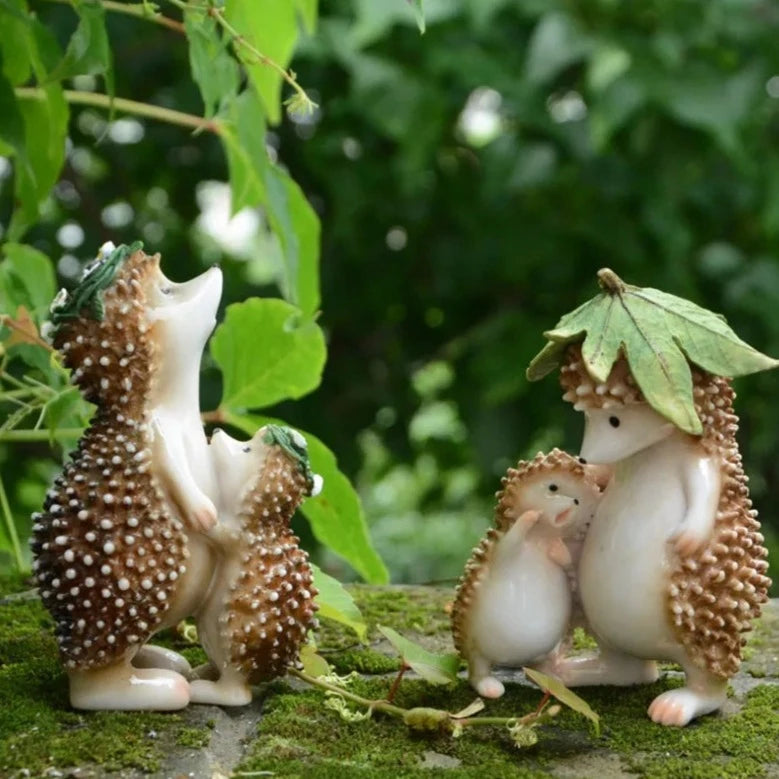 Hedgehog Garden Statues