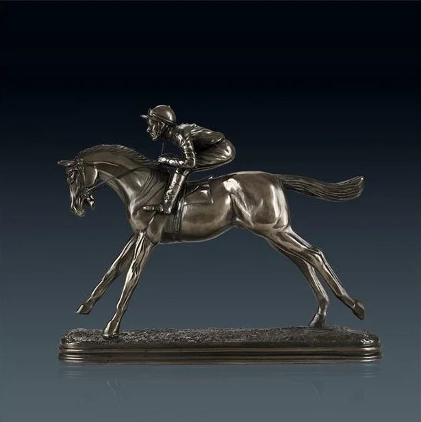 Handmade Jockey Sculpture