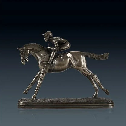 Handmade Jockey Sculpture