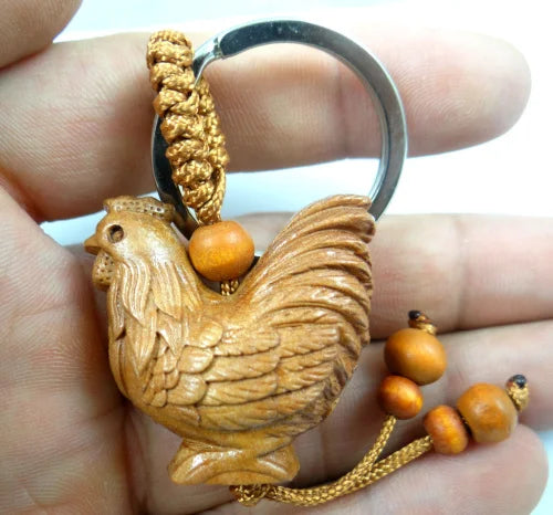 Mahogany Chicken Keychain