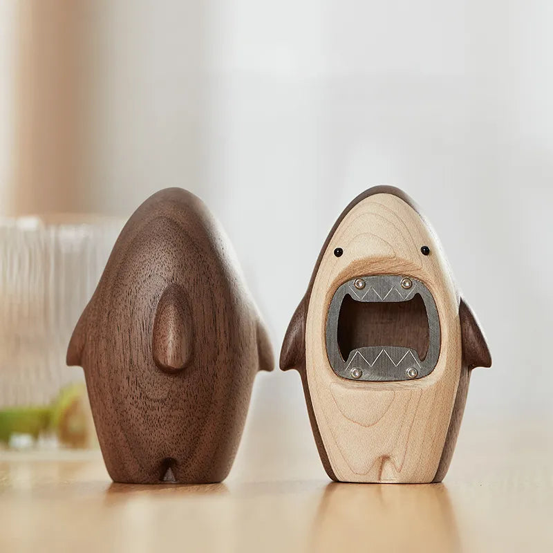 Wooden Shark Bottle Openers