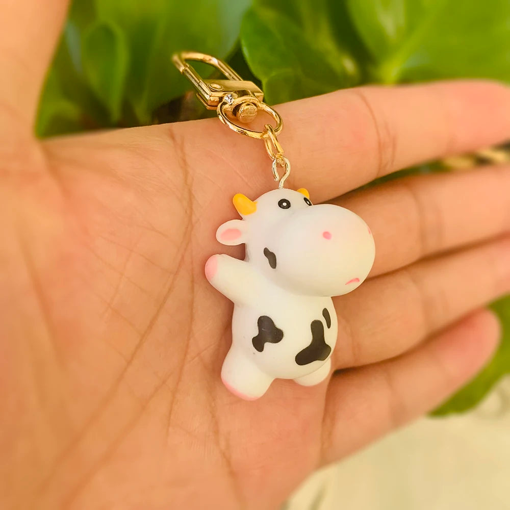 Cow Keychain