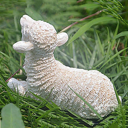 Small Outdoor Sheep Figurine