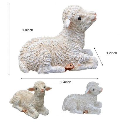 Small Outdoor Sheep Figurine